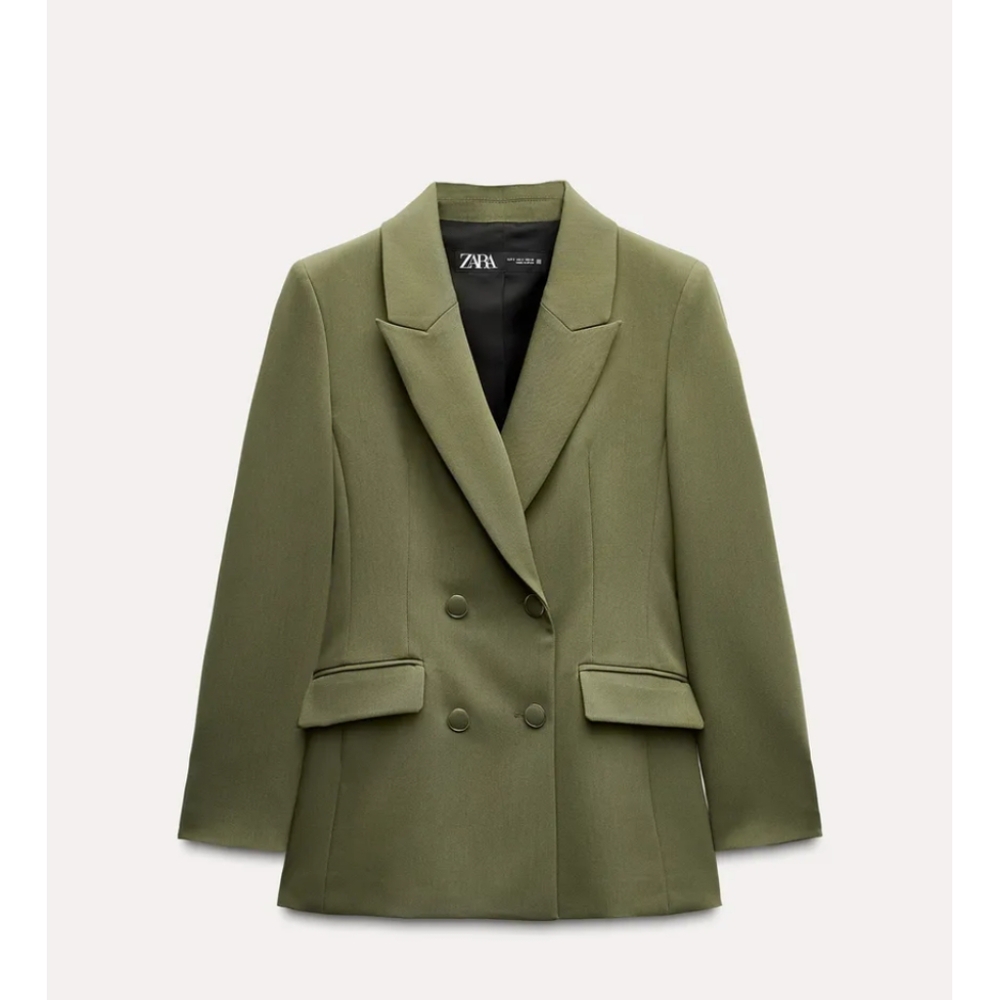 Zara Women's Olive Green Blazer